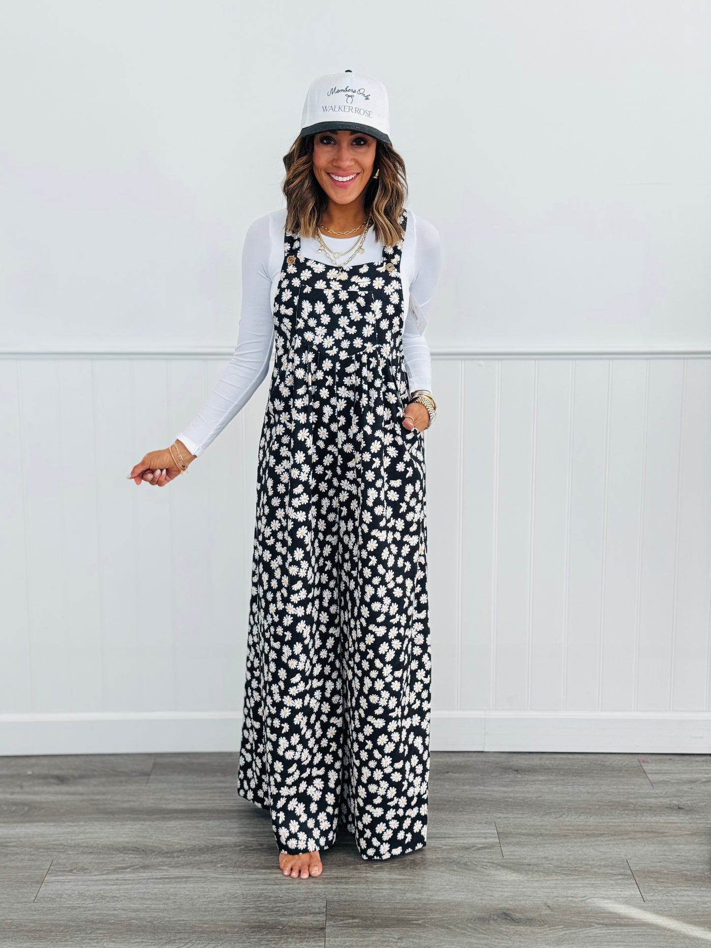 Daisy Printed Overall Jumpsuit (Reg.)