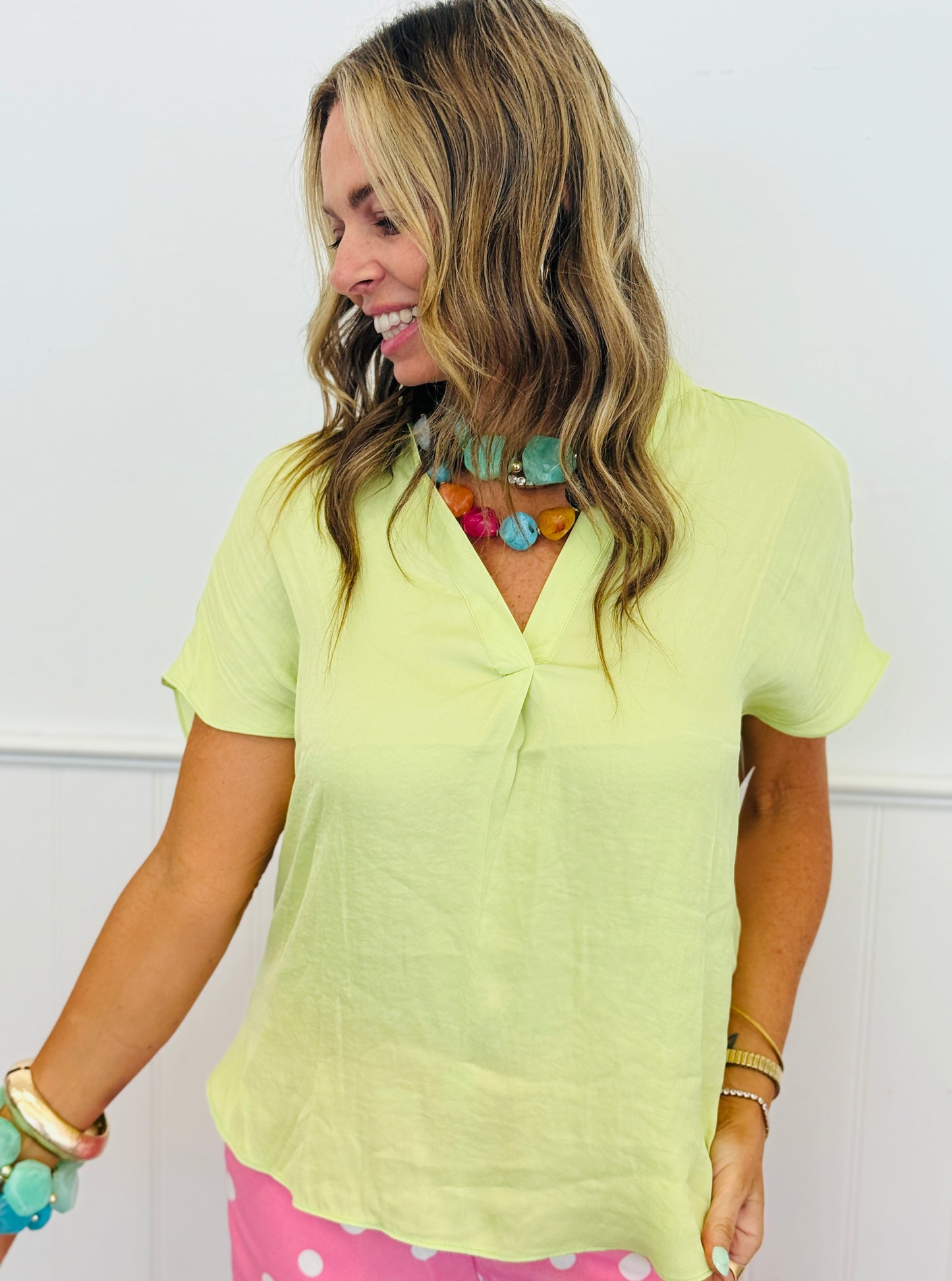 Essential Short Sleeve Blouse (Reg.)-8 Colors