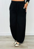Drawstring Waist Barrel Sweat Pants (Reg.) - 3 Colors
