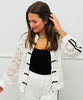 White Lace Side Stripe Jacket & Pants Set (Reg.)