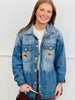 Denim Embroidered Horses Jacket (Reg.)