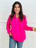 Dear Scarlett Get Comfy Quarter Zip Pullover Top (Reg. and Plus) - 9 Colors