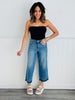 Judy Blue Completely Obsessed Tummy Control Wide Leg Crop Jeans (Reg. & Plus)