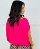 Grecian Drape Bubble Blouse (Reg.) - 7 Colors