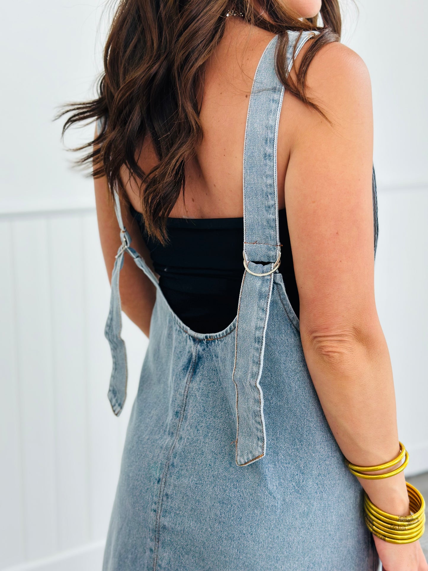 Washed Denim Mini Dress (Reg.)