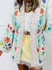 POL Natural Multi Embroidered Belted Cardigan (Reg.)
