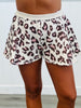 Taupe Leopard Fleece Terry Skort (Reg.)