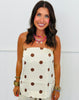 Ecru Polka Dot Strapless Blouse (Reg.)