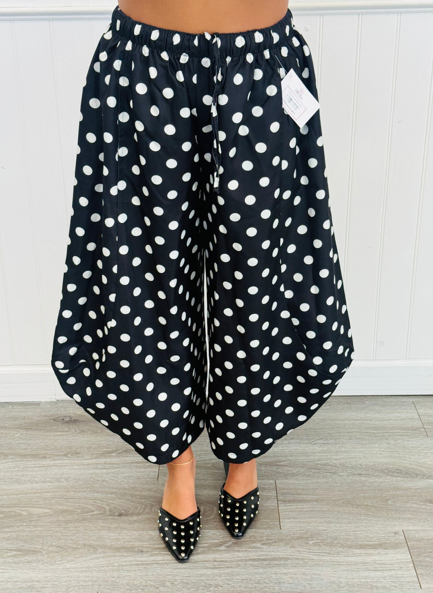 Polka Dot Gaucho Pants (Reg.)-2 Colors