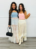 Mock Neck Lace Bolero Top (Reg.)-2 Colors