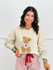 Teddy Bear Cherry Sweater (Reg)-2 Colors