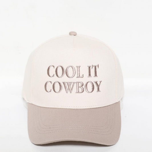 Cool It Cowboy- Beige