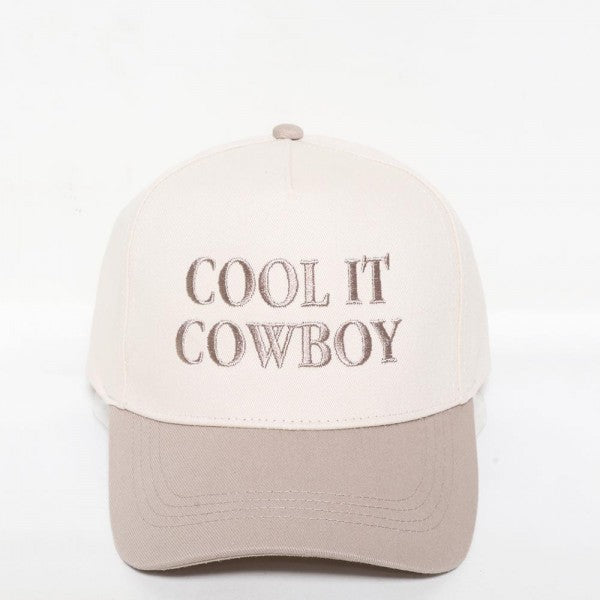 Cool It Cowboy- Beige