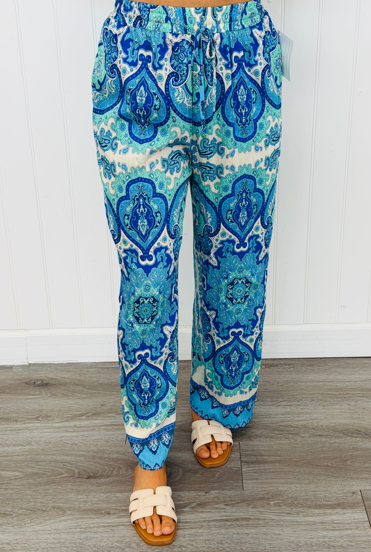 Blue Mix Print Pants (Reg.)