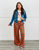 Red/Green Checkered Knit Pants (Reg & Plus)