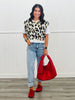 Leopard Twofer Sweater Vest Top (Reg & Plus)