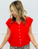 Button Down Sweater Top (Reg) - 5 Colors