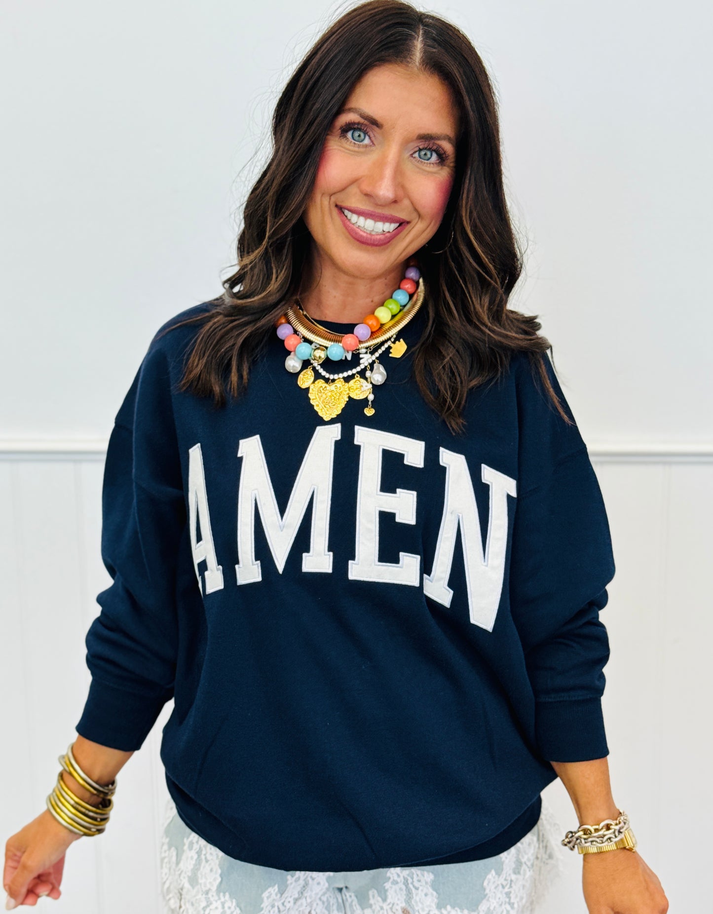 Amen Graphic Fleece Lined Sweatshirt (Reg.) - 2 Colors