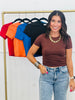 Soft Crop Tee Top (Reg.)-5 Colors