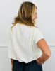 Ivory Gathered Balloon Neck Top (Reg.)