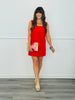 Red Mini Dress (Reg. and Plus)
