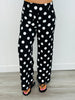 Black/White High Rise Polka Dot Pants (Reg & Plus)