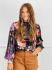 Black Velvet Floral Frenzy Blouse (Reg. & Plus)