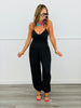 Black Spaghetti Strap Jumpsuit (Reg.)