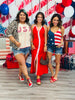 American Flag Pattern Tank Sweater (Reg & Plus)