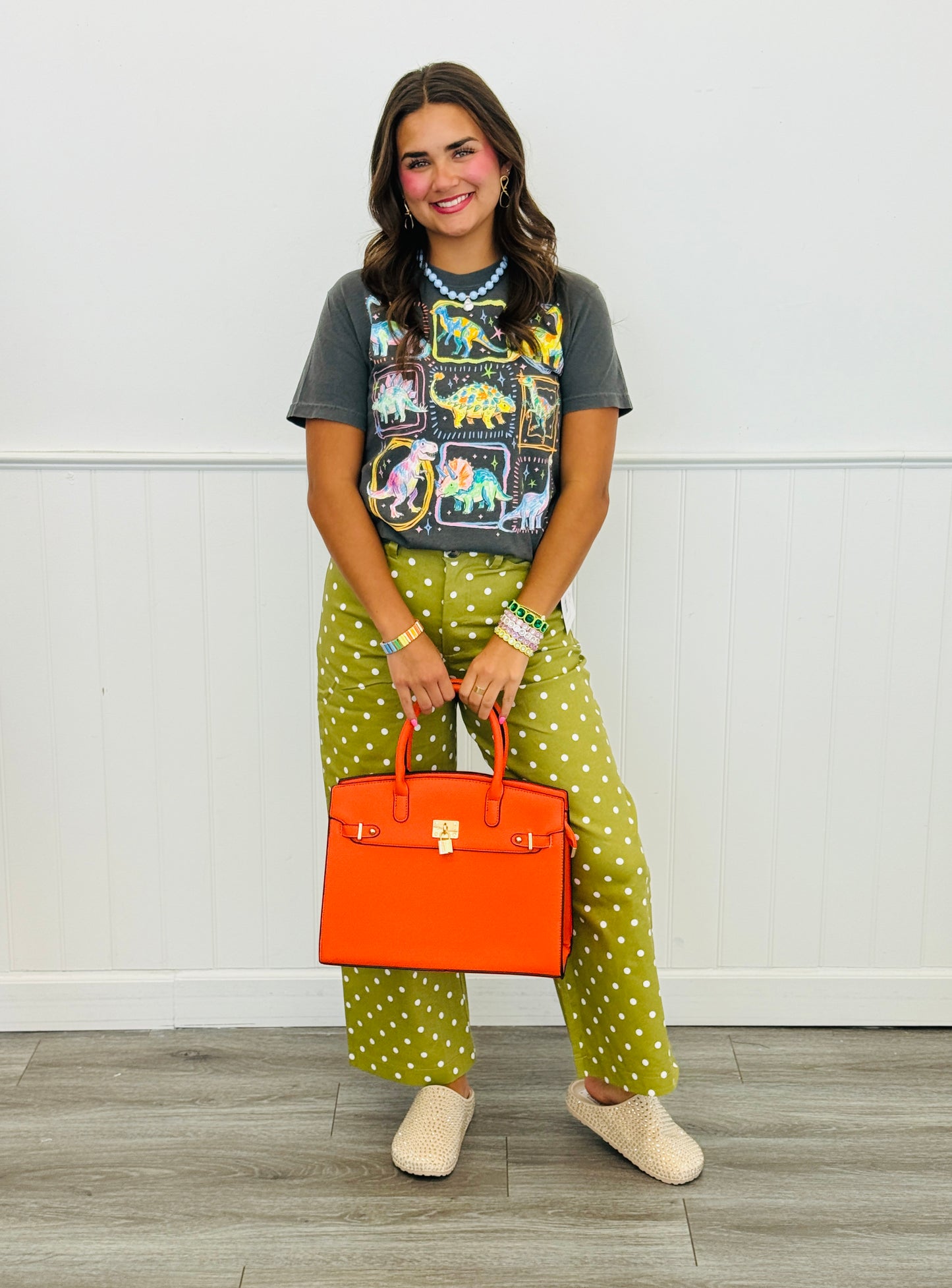 High Waist Polka Dot Barrel Pants Remix (Reg.) - 2 Colors