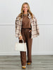 Chocolate Twinkling Rhinestones Tee Top & Pants Set (Reg.)