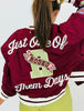 Plum Just One Of Them Days Bomber Jacket (Reg & Plus)