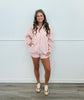 Pink Blush Quilted Jacket & Short Set (Reg & Plus)