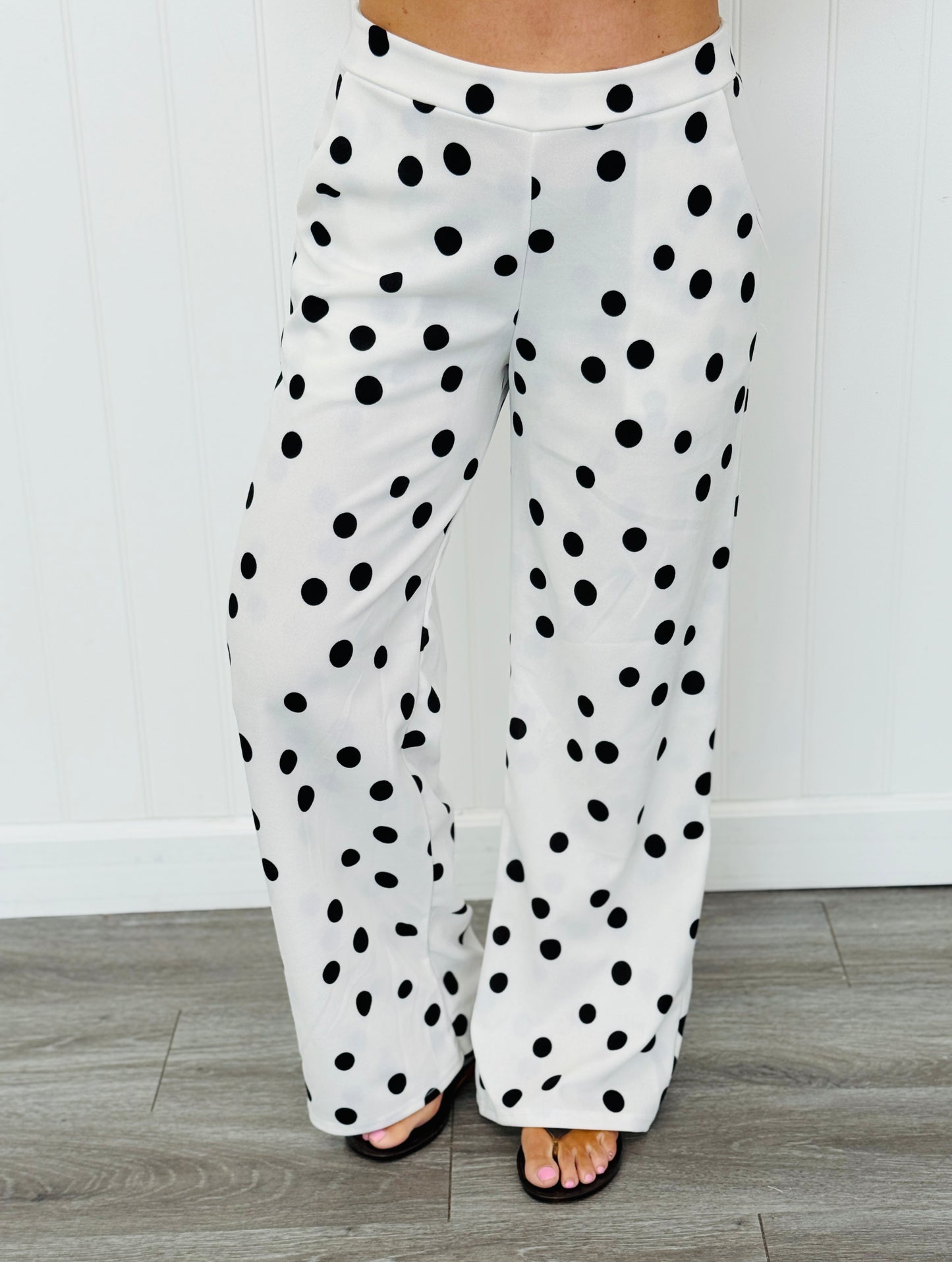 High Waist Polka Dot Pants (Reg & Plus)-6 Colors