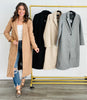 Simple Fleece Long Line Coat (Reg.)- 4 Colors