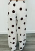 Off White/Brown Polka Dot Gauze Lounge Pants (Reg.)