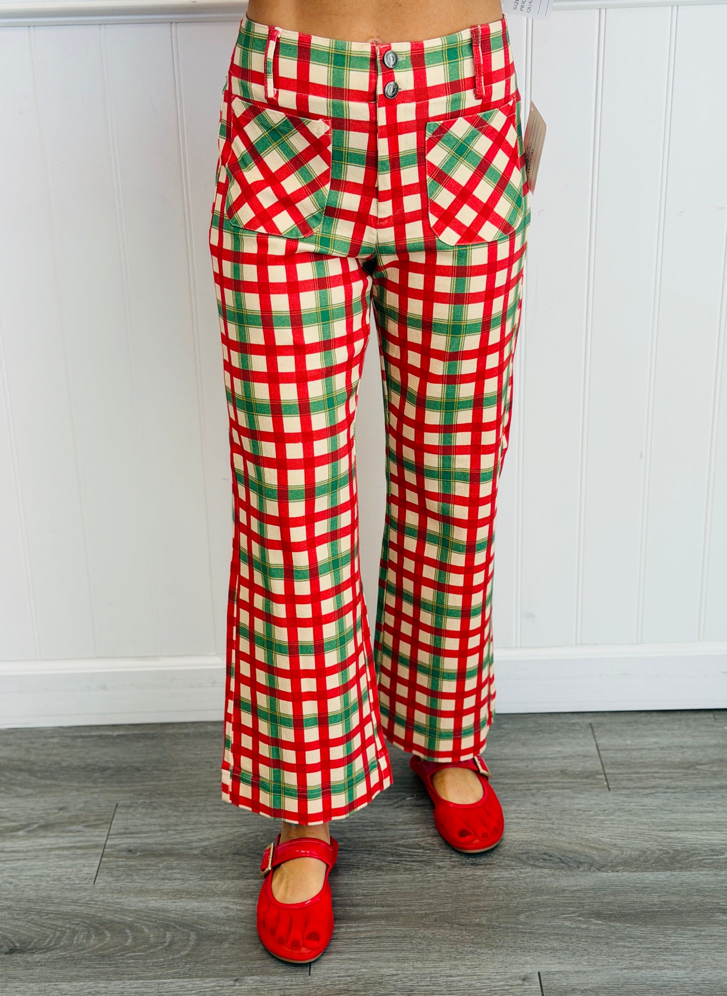 Christmas Plaid Stretch Pants (Reg.)
