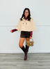 Beige Buckled Collar Short Trench Cape Coat (Reg.)
