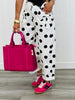 Polka Dot Bow Barrel Pants (Reg & Plus)-2 Colors