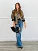Leopard Button Down Long Sleeve Blouse (Reg. and Plus)
