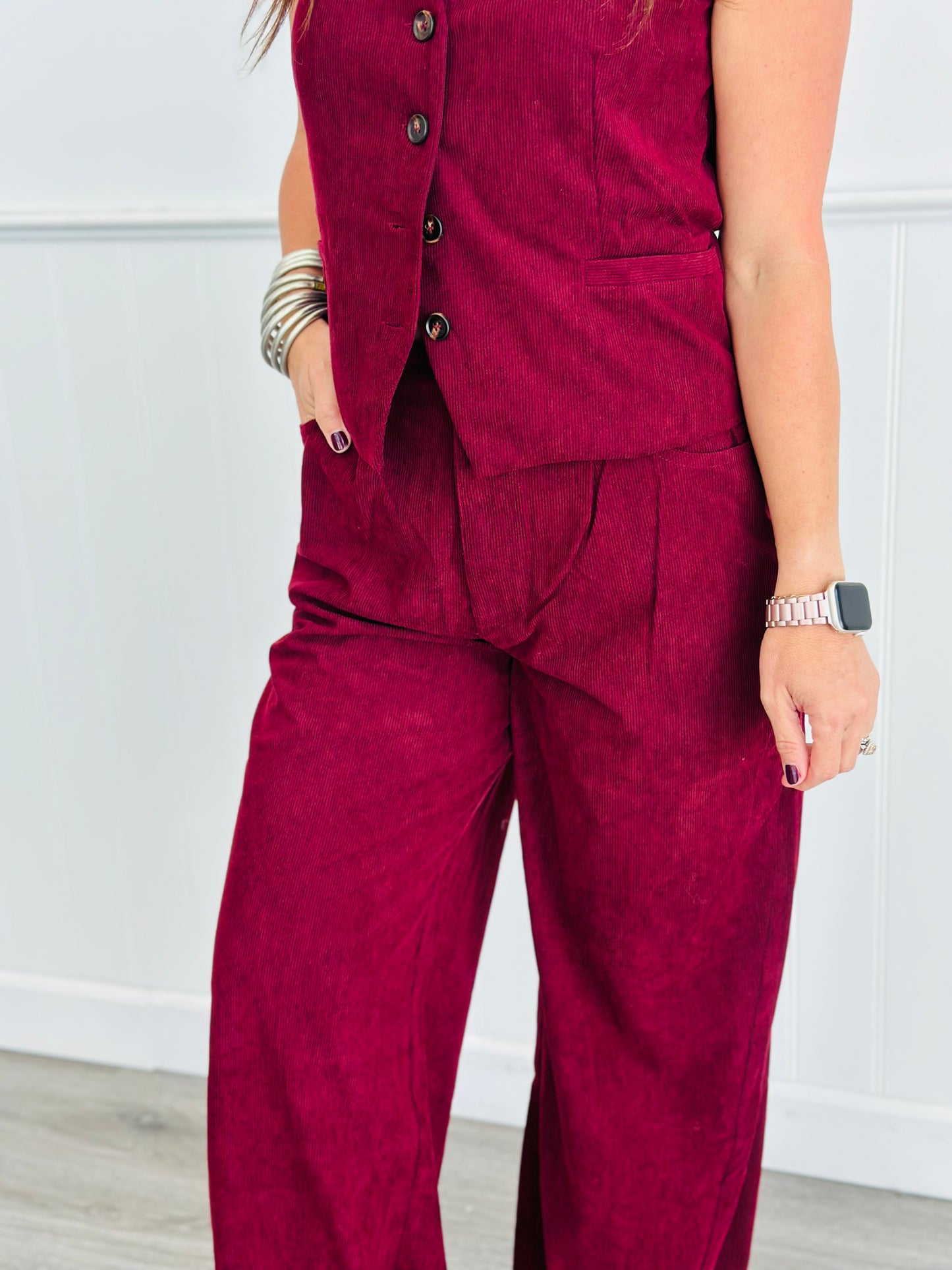 Vested Interest Corduroy Pants Set (Reg)