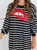 Black/Ivory Kiss & Tell Sweatshirt Dress (Reg.)