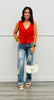 Denim High Rise Star Patch Dad Jeans (Reg.)