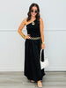 Black One Shoulder Midi Dress (Reg.)