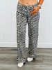 Light Cheetah Low Rise Wide Leg Jeans (Reg.)