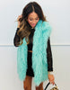 Mint Shaggy Vest (Reg & Plus)
