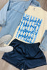 Midnight Lace Trim Satin Shorts (Reg.)
