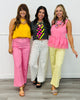 Polka Dot Zip Fly Pants (Reg.) -3 Colors