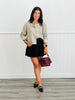 Vintage Oatmeal Leopard Print Cardigan (Reg.)