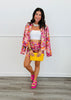 Pink Multi Floral Print Blazer (Reg.)